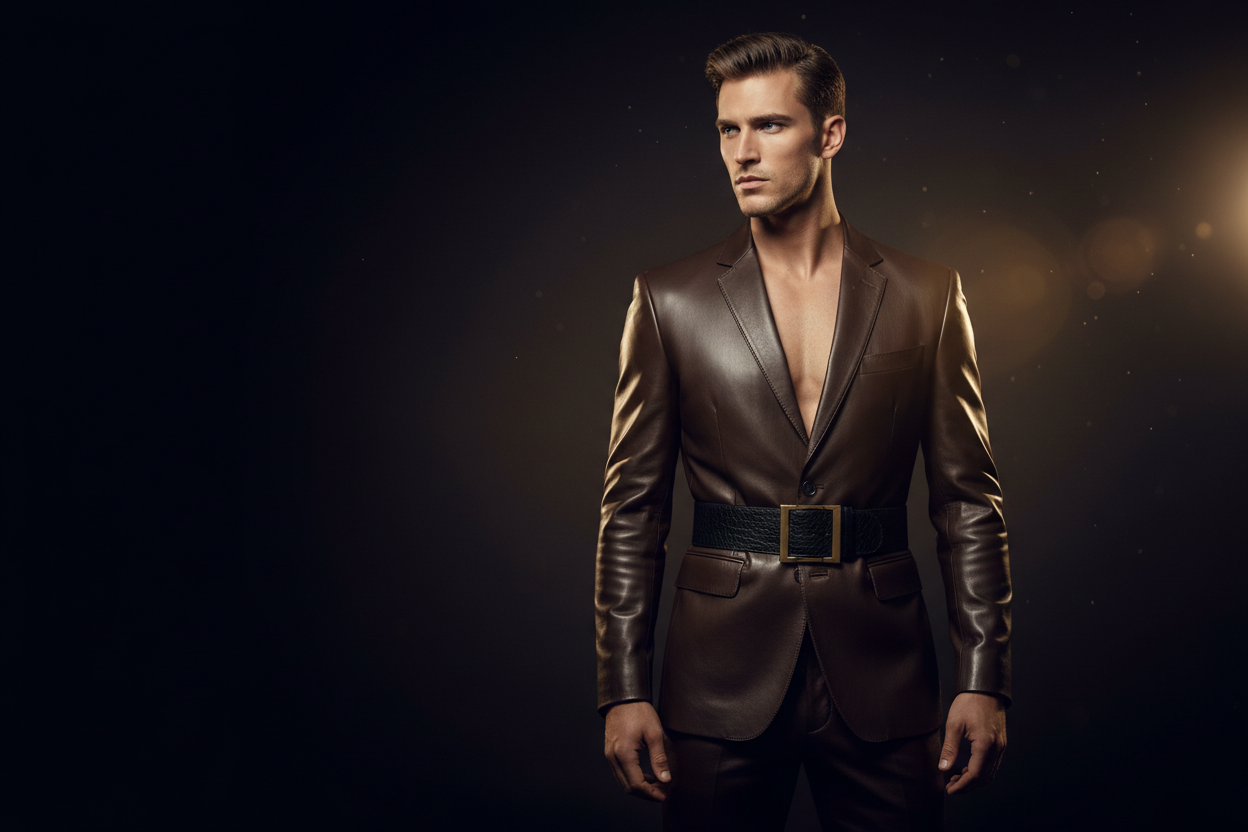 Cinematic Luxury Leather Brand Hero
