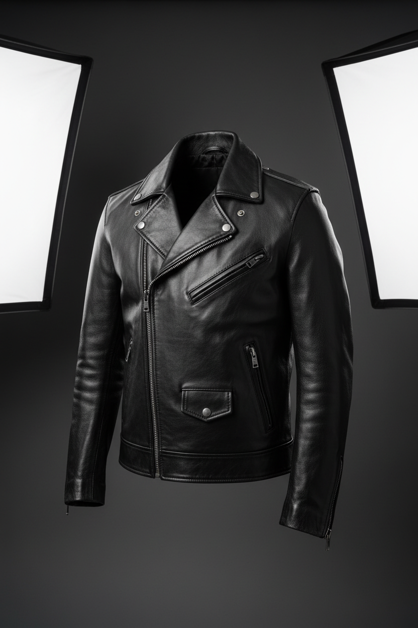 Zunera Classic Leather Jacket - Black