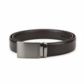 Premium leather belt hero shot on white background
