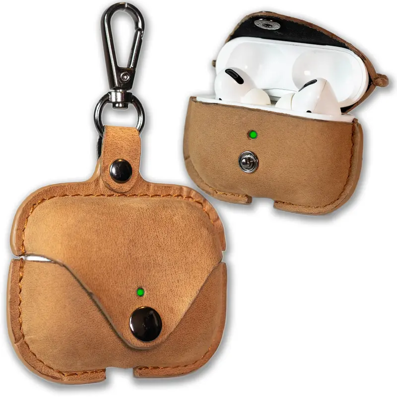 Leather AirPods Pro Case — Open-Top