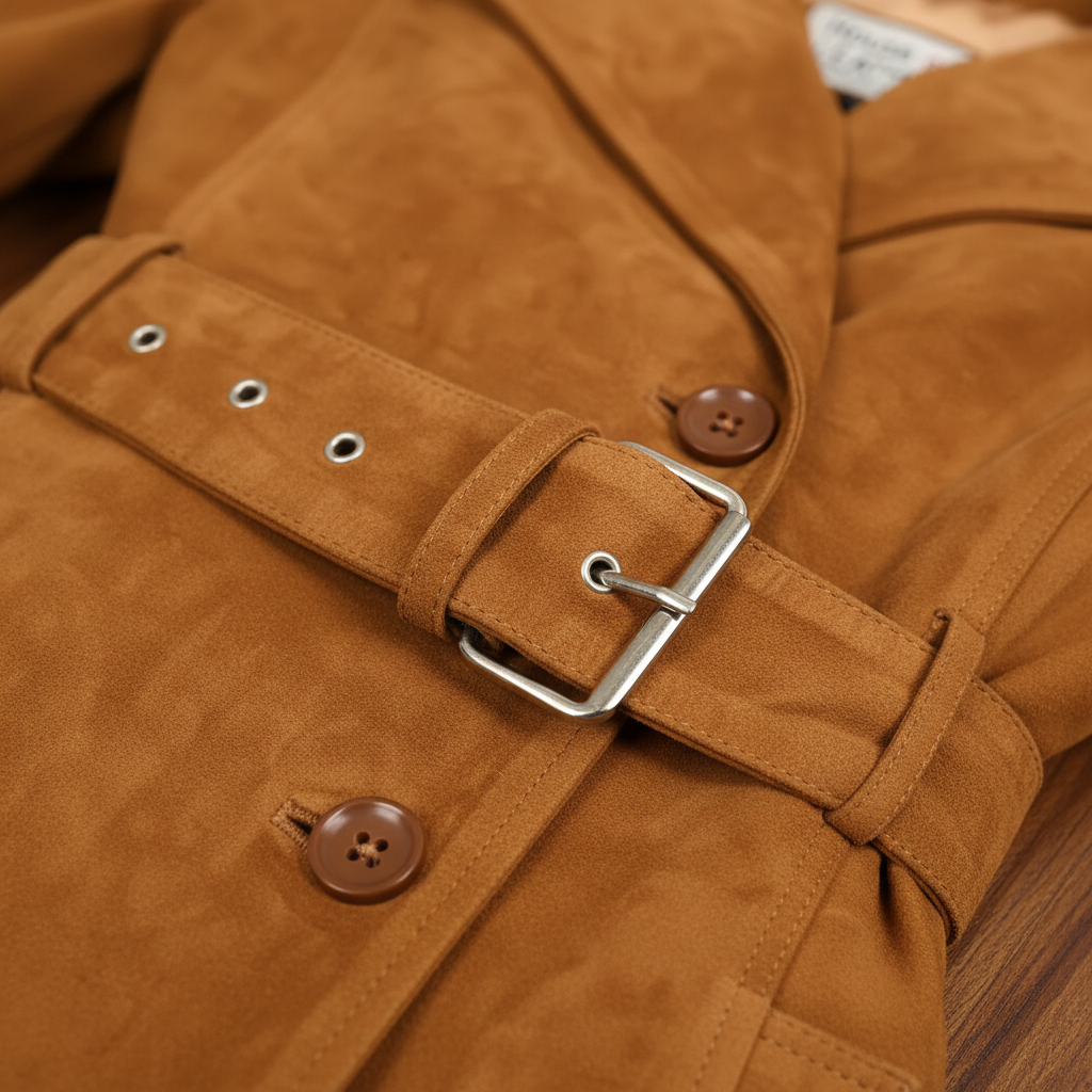 Golden brown — collar and buckle detail shot