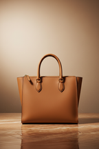 Premium Leather Tote Bag - Hero Product Shot