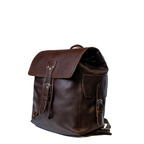 Zunera Men's Dark Brown Full-Grain Leather Backpack