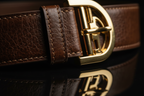 Premium Leather Belt - Close Up Detail