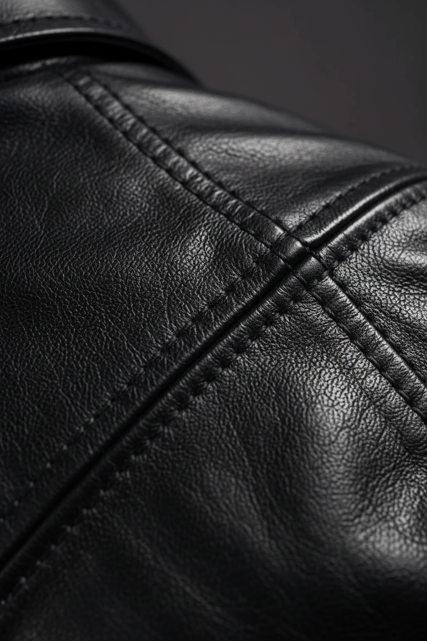 Close-up texture and stitching