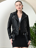 Black Leather Biker Jacket