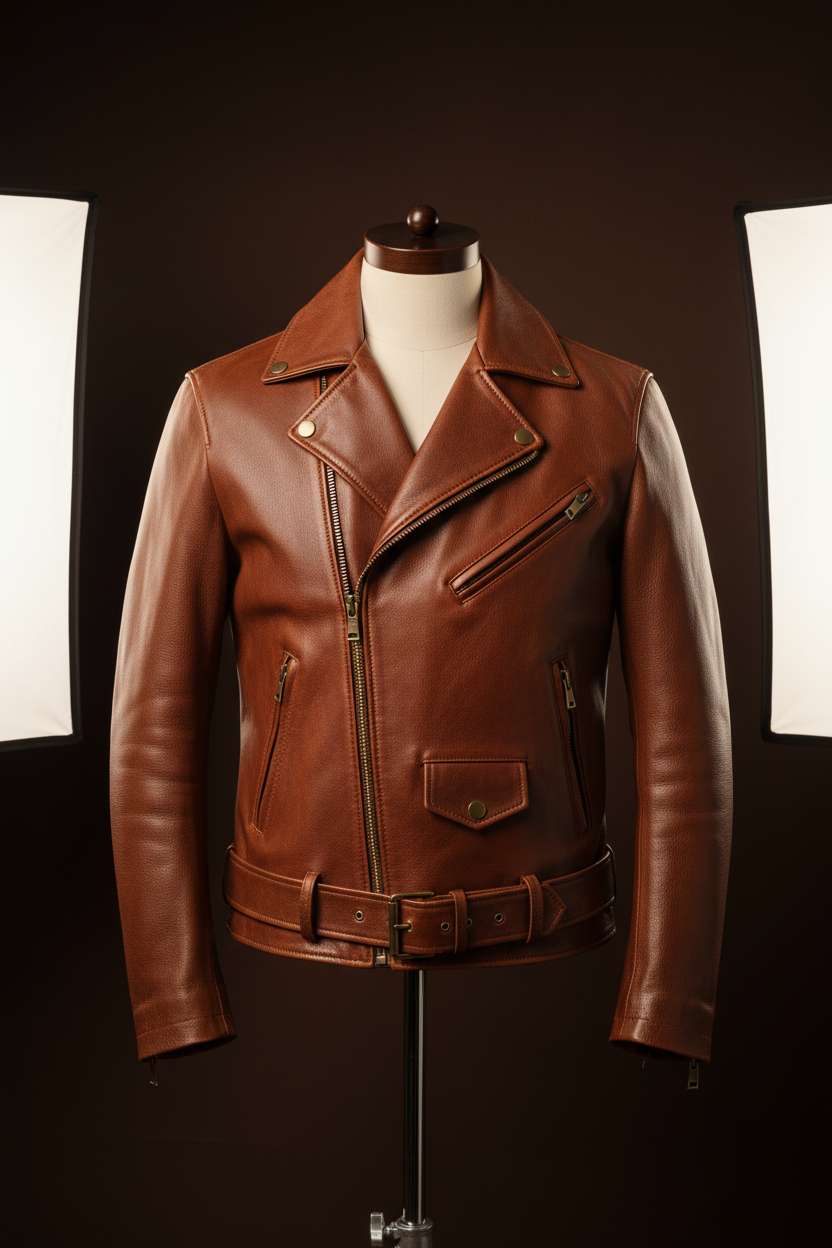 Zunera Classic Leather Jacket - Brown