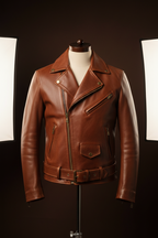 Zunera Classic Leather Jacket - Brown