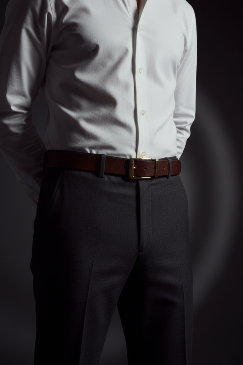 Premium Leather Belt - Model Shot