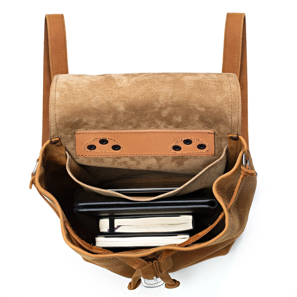 Zunera Vintage Tan Leather Backpack