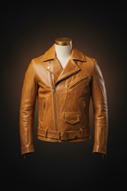 Zunera Classic Leather Jacket - Gold