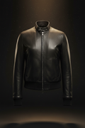Premium Women's Leather Jacket - Product Shot